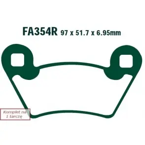 EBC KLOCKI HAMULCOWE MOTO EBCFA354R POLARIS 1500 PPS/UTV 2X4 SERIES 11 Ekspresowa dostawa