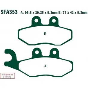 Darmowa dostawa EBC KLOCKI HAMULCOWE MOTO EBCSFA353HH PIAGGIO BEVERLY 400 IE (07)