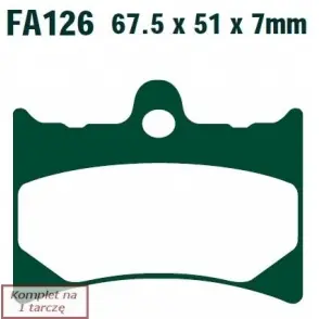 Ostatnia szansa EBC KLOCKI HAMULCOWE MOTO GILERA 125 (89-)