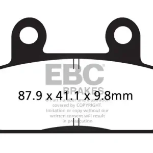 Ekspresowa dostawa EBC KLOCKI HAMULCOWE MOTO HONDA XRV 650 AFRICA TWIN (88-89)