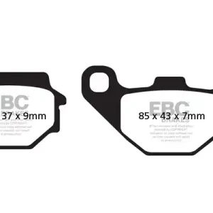 Tani EBC KLOCKI HAMULCOWE MOTO KAWASAKI ZXR 250 (91-95)/ KLE 250 A3 (97)