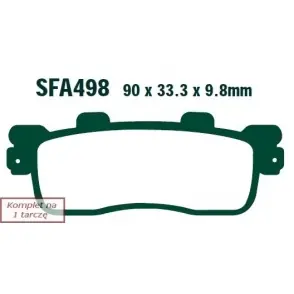 Oryginalny EBC KLOCKI HAMULCOWE MOTO KYMCO DOWNTOWN 125 I/SUPER DINK (V21000) (09-14)