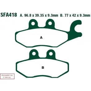 EBC KLOCKI HAMULCOWE MOTO PIAGGIO MP3 125 (09-12) Bezpieczna płatność