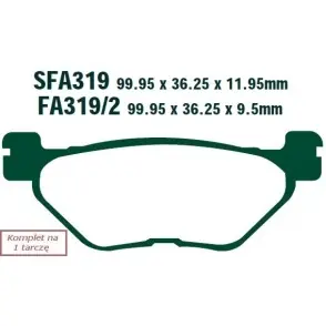 EBC KLOCKI HAMULCOWE MOTO SYM VOYAGER 250 (05) YAMAHA XP 500 (13-14) Tylko dziś