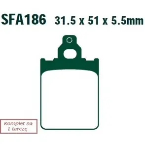 Premium EBC KLOCKI HAMULCOWE MOTO VESPA LX 60 (SPECIAL ANNIVERSARY MODEL) (06)