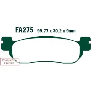 Bezpieczna płatność EBC KLOCKI HAMULCOWE MOTO YAMAHA YZF-R6 (99-02)/ YZF-R1 (02-03)