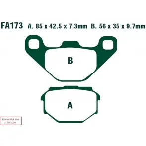EBC KLOCKI HAMULCOWE MOTO. APRILIA ETX 125 (99-01)/ Popularny