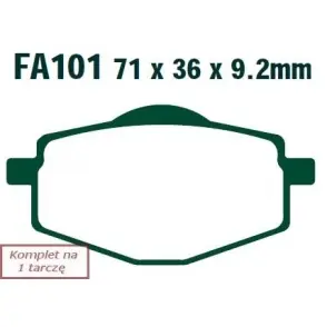 Premium EBC KLOCKI HAMULCOWE MOTO. YAMAHA YBR 125 ED (3D91) (05-06)