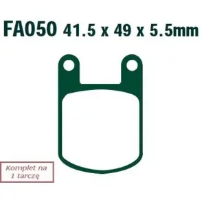 EBC Klocki Hamulcowe Motocyklowe EBCFA050 OSSA 350 TU-YO Zwrot pieniędzy