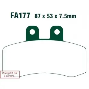 Wysoka jakość EBC Klocki Hamulcowe Motocyklowe EBCFA177 APRILIA PEGASO 650 (91-96)