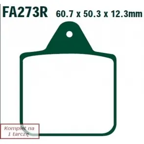 Darmowa dostawa EBC Klocki Hamulcowe Motocyklowe EBCFA273R POLARIS (ATV) 400 BIG BOSS L 6 X 6