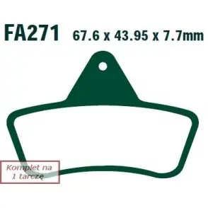 Oryginalny EBC Klocki Hamulcowe Motocyklowe EBCFA271TT ARCTIC CAT (ATV) 250 2 X 4 UTILITY (99-04)