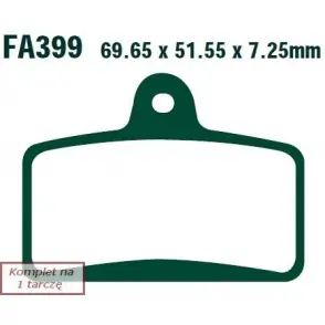 Najlepsza cena EBC Klocki Hamulcowe Motocyklowe EBCFA399 DERBI GP1 125CC (07-09)