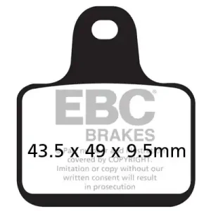 Kup teraz EBC Klocki Hamulcowe Motocyklowe EBCFA435/4HH MV 1078 F4 100 CC CLAUDIO CASTLIONI (07-08)