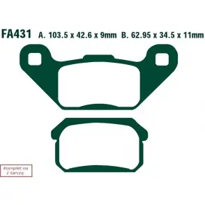Nowość EBC Klocki Hamulcowe Motocyklowe EBCFA431R PGO 250 BUG