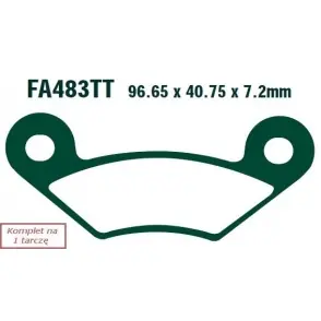 Nowość EBC Klocki Hamulcowe Motocyklowe EBCFA483TT KEEWAY GTX 300 QUAD (10-11)