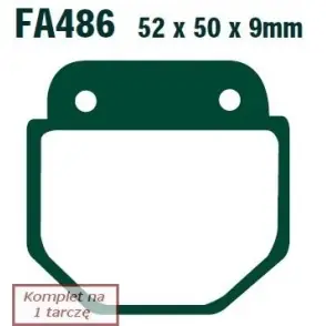 EBC Klocki Hamulcowe Motocyklowe EBCFA486 Niska cena