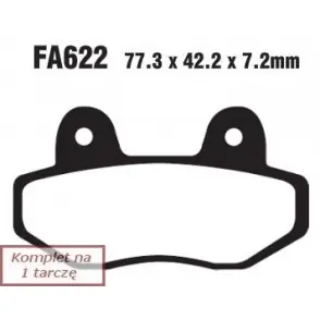 EBC Klocki Hamulcowe Motocyklowe EBCFA622R Wysoka jakość