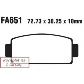 EBC Klocki Hamulcowe Motocyklowe EBCFA651TT Szybka dostawa