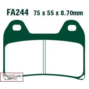 Kup teraz EBC Klocki Hamulcowe Motocyklowe FA244HH EBCFA244HH do DUCATI MULTISTRADA S 1000 DS (992CC) (05-06)/ 998 (02-03)/ 620 MULTISTRADA DARK (06)