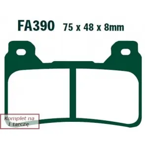 EBC Klocki Hamulcowe Motocyklowe FA390HH EBCFA390HH do HONDA CBR 600 (07-14)/ CBR 1000 FIREBLADE (ABS) (09-14) Promocja