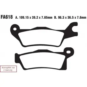 EBC Klocki Hamulcowe Motocyklowe FA618R EBCFA618R do CAN-AM OUTLANDER/RENEGADE 1000 Zamów teraz