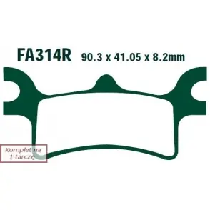 Ostatnia szansa EBC KLOCKI HAMULCOWE R EBCFA314R do POLARIS (ATV) 250 TRAIL BLAZER (05-06)