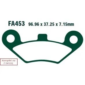 EBC KLOCKI HAMULCOWE R EBCFA453R do EXPLORER ATLAS 500/4X4 (08-09) Promocja