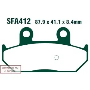Rabat EBC KLOCKI HAMULCOWE SKUTEROWE HH EBCSFA412HH do SUZUKI AN 650 K3 BURGMAN (03)