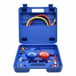 Oferta limitowana GEKO Zestaw Manometrów WG02670 do Testu Szczelności Klimatyzacji R-134a