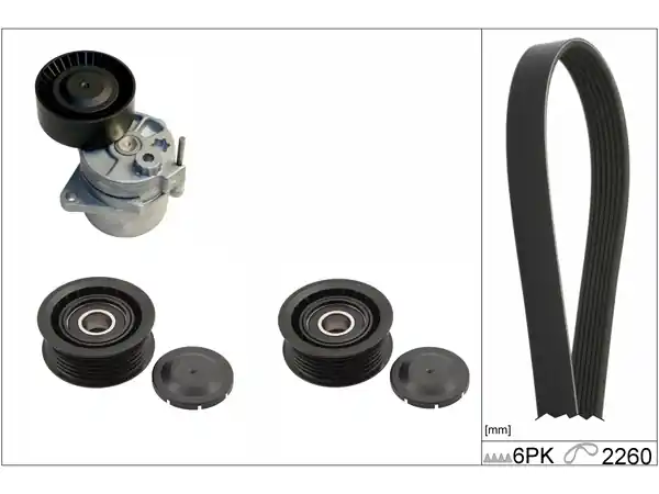 INA Zestaw paska wielorowkowego (529011510) Mercedes 2,2CDi z rolkami - napęd poboczny Bezpieczna płatność