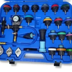 KB GLOBAL Zestaw do Kontroli Szczelności i Wymiany Płynu Chłodzenia 28 elementów KB02052 Popularny