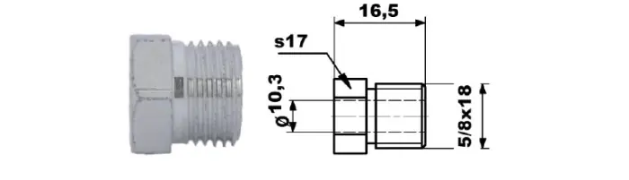 Niska cena KOŃCÓWKA PRZEWODU HAMULCOWEGO 5/8'X18 UNF