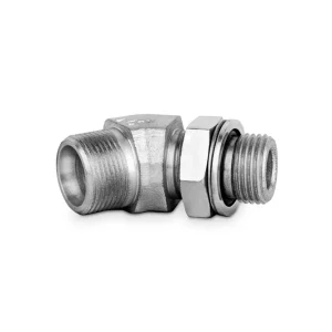 Korpus przyłączki kolankowej 45st z przeciwnakrętką 1/8”BSP-M12x1.5 6L 7630-06LR-1 (106404.1) - CAST Wyprzedaż