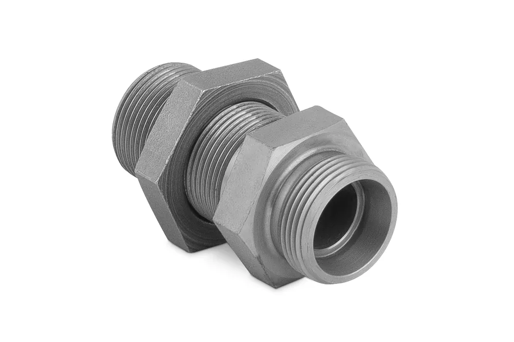 Niska cena Korpus złączki prostej grodziowej z przeciwnakrętką M12x1.5 6L 7020-06L-1NI - IMM / Interpump